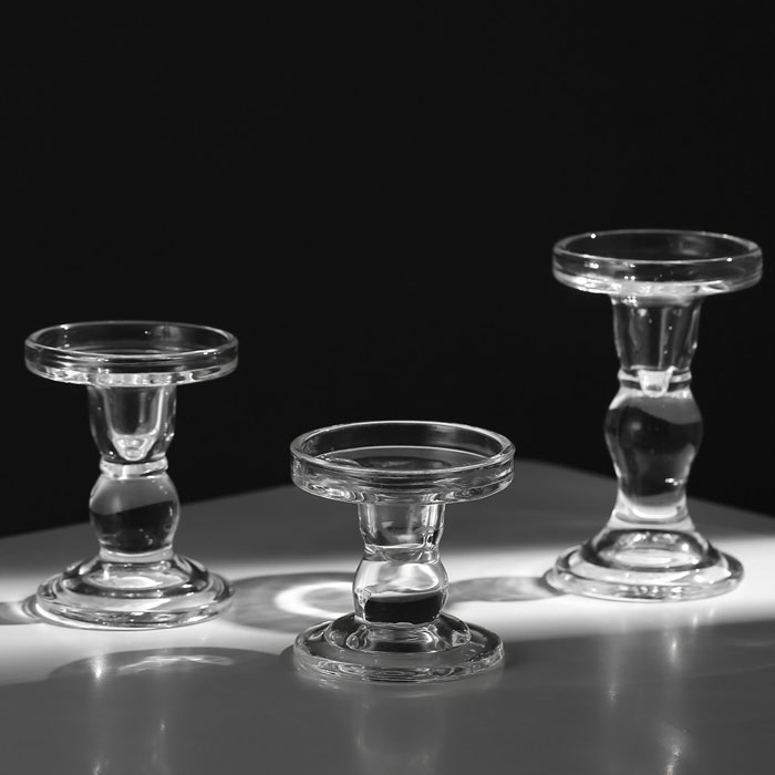 glass candle holder home decor 10