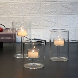 glass candle holder home decor 1
