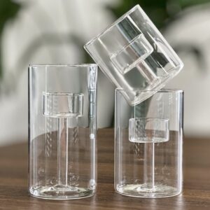 glass candle holder home decor 3